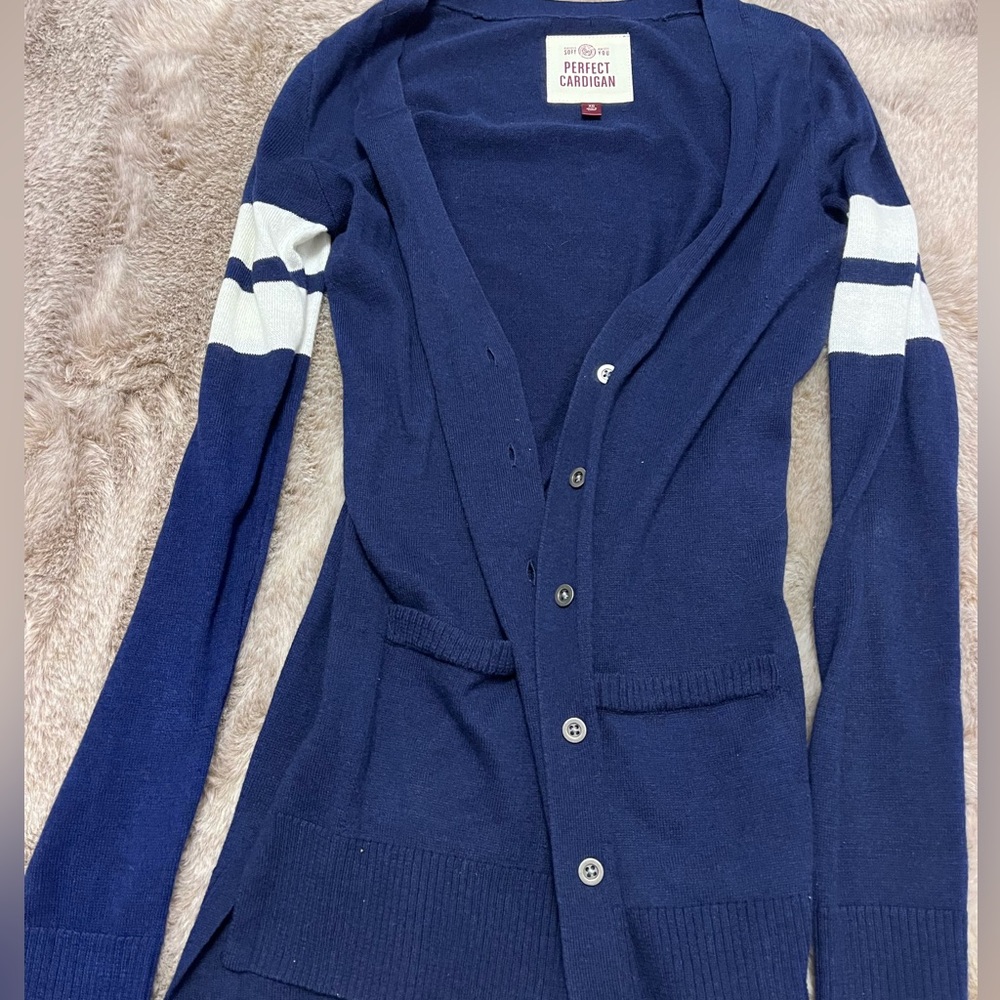 Preppy Cardigan Top Set